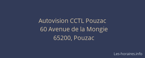 Autovision CCTL Pouzac