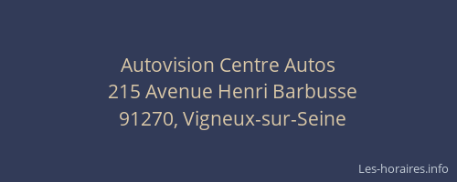 Autovision Centre Autos