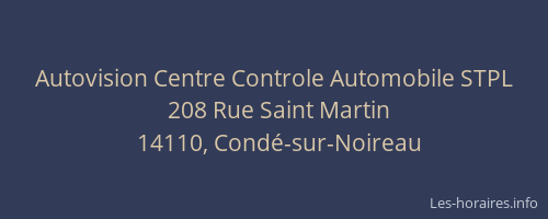 Autovision Centre Controle Automobile STPL