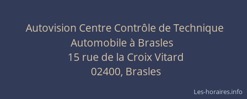 Autovision Centre Contrôle de Technique Automobile à Brasles