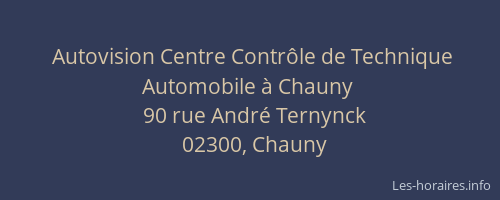 Autovision Centre Contrôle de Technique Automobile à Chauny