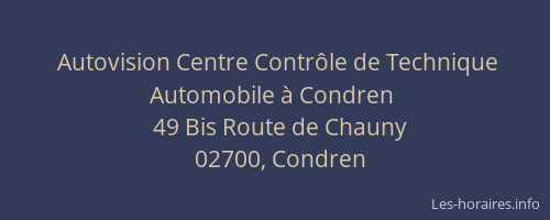 Autovision Centre Contrôle de Technique Automobile à Condren