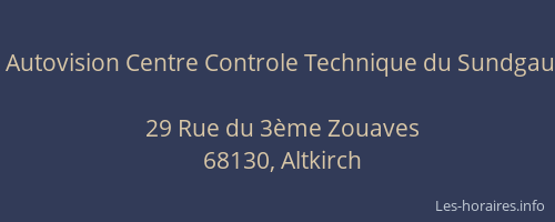 Autovision Centre Controle Technique du Sundgau