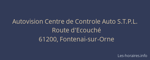 Autovision Centre de Controle Auto S.T.P.L.
