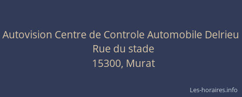 Autovision Centre de Controle Automobile Delrieu