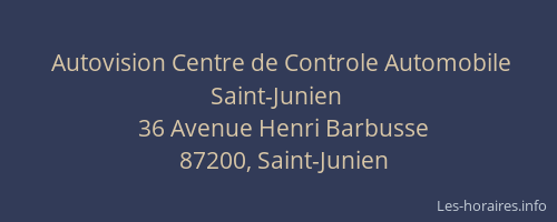 Autovision Centre de Controle Automobile Saint-Junien