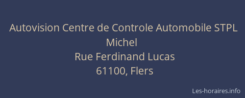 Autovision Centre de Controle Automobile STPL Michel