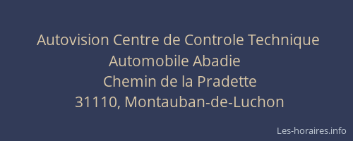 Autovision Centre de Controle Technique Automobile Abadie