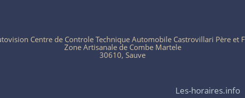 Autovision Centre de Controle Technique Automobile Castrovillari Père et Fils