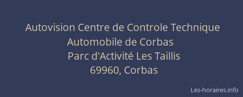 Autovision Centre de Controle Technique Automobile de Corbas