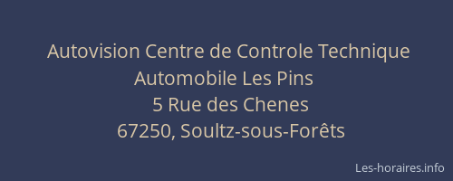 Autovision Centre de Controle Technique Automobile Les Pins