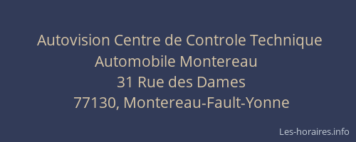 Autovision Centre de Controle Technique Automobile Montereau