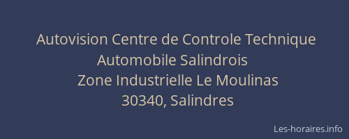 Autovision Centre de Controle Technique Automobile Salindrois