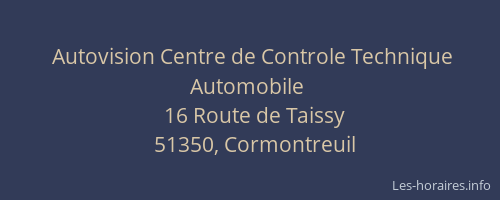 Autovision Centre de Controle Technique Automobile