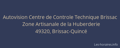 Autovision Centre de Controle Technique Brissac