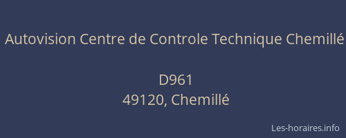 Autovision Centre de Controle Technique Chemillé