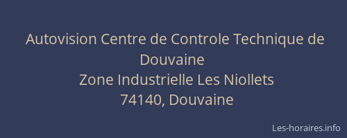 Autovision Centre de Controle Technique de Douvaine