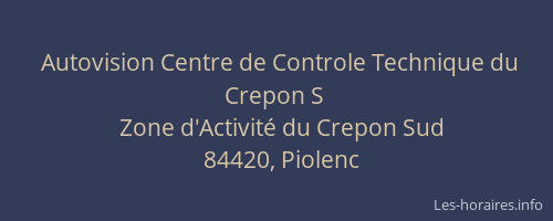 Autovision Centre de Controle Technique du Crepon S