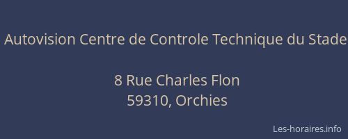 Autovision Centre de Controle Technique du Stade