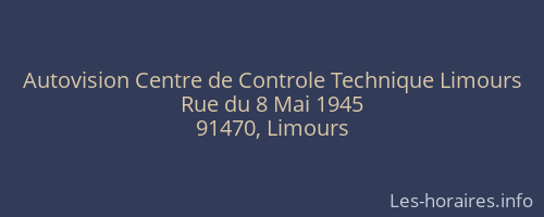 Autovision Centre de Controle Technique Limours