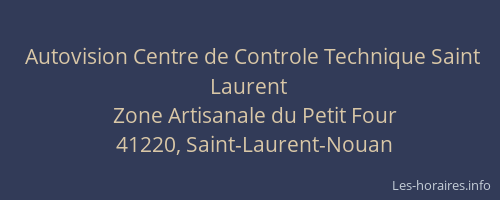 Autovision Centre de Controle Technique Saint Laurent