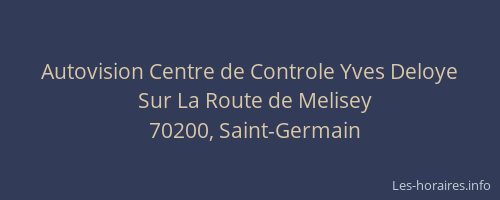 Autovision Centre de Controle Yves Deloye