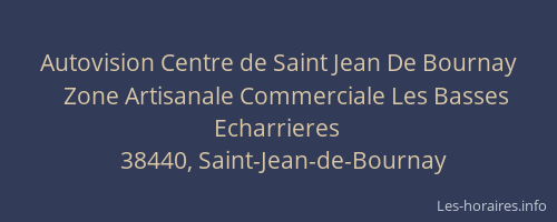 Autovision Centre de Saint Jean De Bournay