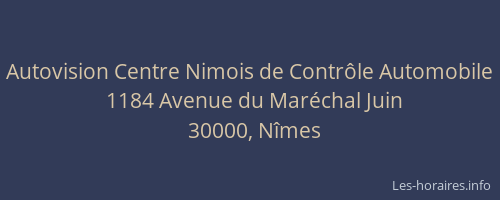 Autovision Centre Nimois de Contrôle Automobile
