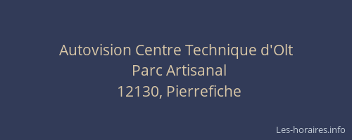 Autovision Centre Technique d'Olt