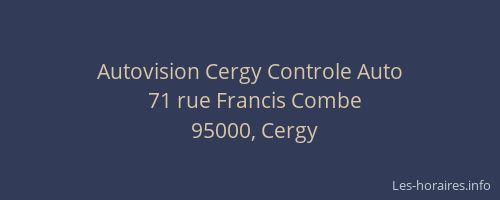 Autovision Cergy Controle Auto
