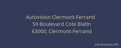 Autovision Clermont-Ferrand