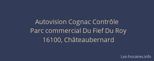 Autovision Cognac Contrôle