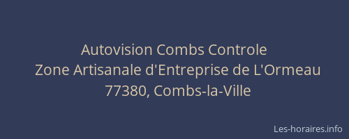 Autovision Combs Controle