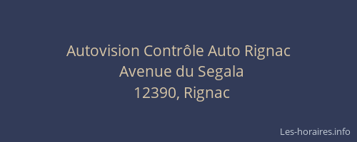 Autovision Contrôle Auto Rignac