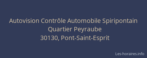Autovision Contr&ocirc;le Automobile Spiripontain