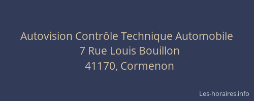 Autovision Contr&ocirc;le Technique Automobile