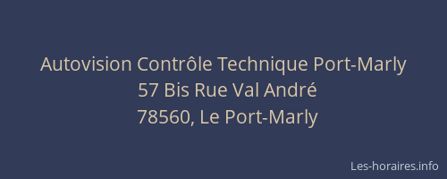 Autovision Contr&ocirc;le Technique Port-Marly