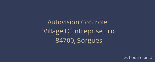 Autovision Contr&ocirc;le