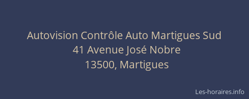 Autovision Contrôle Auto Martigues Sud