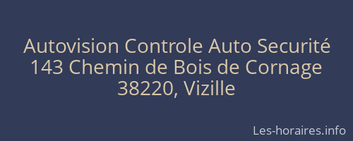 Autovision Controle Auto Securité