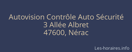 Autovision Contrôle Auto Sécurité
