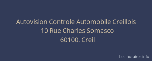 Autovision Controle Automobile Creillois