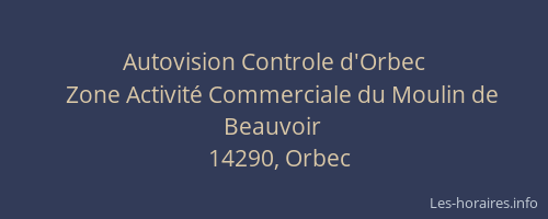 Autovision Controle d'Orbec