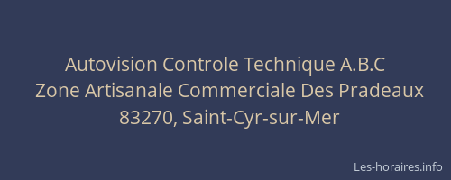 Autovision Controle Technique A.B.C