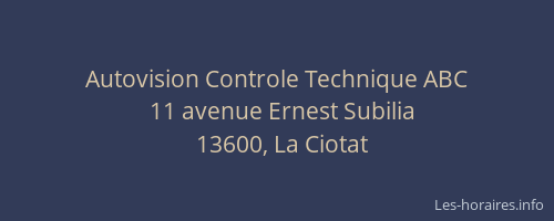 Autovision Controle Technique ABC