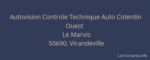 Autovision Controle Technique Auto Cotentin Ouest