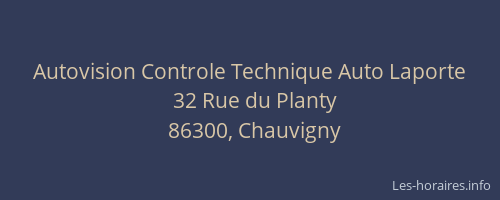 Autovision Controle Technique Auto Laporte