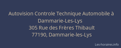 Autovision Controle Technique Automobile à Dammarie-Les-Lys