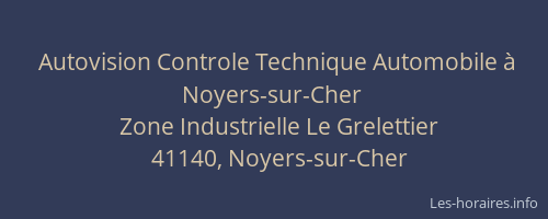 Autovision Controle Technique Automobile &agrave; Noyers-sur-Cher