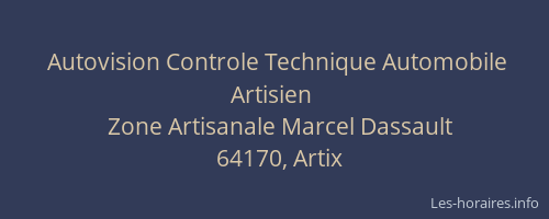 Autovision Controle Technique Automobile Artisien